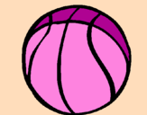 Desenho Bola de basquete pintado por gabrieli
