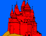 Desenho Castelo medieval pintado por henrique