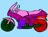 Desenho Motocicleta pintado por pietra