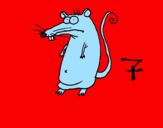 Desenho Rato pintado por  Gabriel