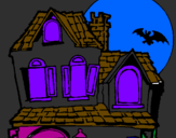 Desenho Casa do mistério pintado por vitor