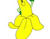 Desenho Banana pintado por carol