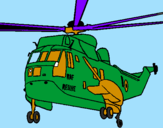 Desenho Helicoptero de resgate pintado por kelvin b