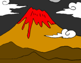 Desenho Monte Fuji pintado por marco  antonio.