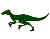 Desenho Velociráptor pintado por dinossauro