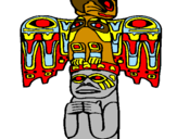 Desenho Totem pintado por juancho