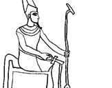 Desenho Amon pintado por Sa