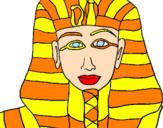 Desenho Tutankamon pintado por JoNy