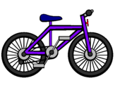 Desenho Bicicleta pintado por má