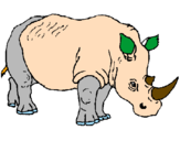 Desenho Rinoceronte pintado por alvaro