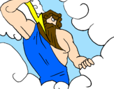 Desenho Zeus pintado por -Paty-