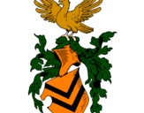 Desenho Escudo de armas e águia pintado por fgrrrgseragszegtsat