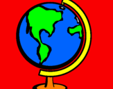Desenho Bola do mundo II pintado por antonio
