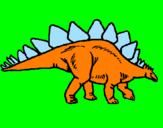 Desenho Stegossaurus pintado por r.p.m