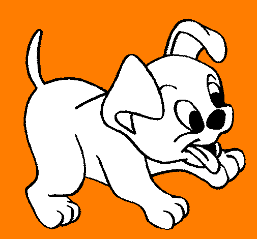 Desenho de Cachorro pintado e colorido por Usuário não registrado o dia 27  de Março do 2010