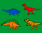 Desenho Dinossauros de terra pintado por felipe
