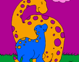 Desenho Dinossauros pintado por eduardo sella erthal