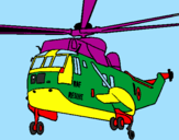 Desenho Helicoptero de resgate pintado por sunamitta