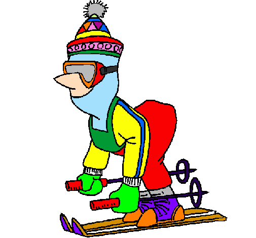 Esquiador abrigado