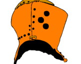 Desenho Capacete de cavaleiro  pintado por Bruno