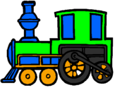 Desenho Comboio pintado por augusto