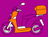 Desenho Ciclomotor pintado por jm