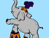 Desenho Elefante pintado por karolyna