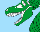Desenho Esqueleto tiranossauro rex pintado por alexandre