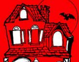 Desenho Casa do mistério pintado por AUGUSTO