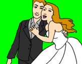 Desenho Marido e esposa pintado por Joana