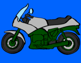 Desenho Motocicleta pintado por Davi Bianchini