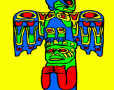 Desenho Totem pintado por marcos vinicius