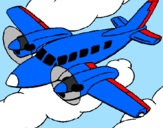 Desenho Avioneta pintado por meu aviao