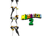 Desenho Madagascar 2 Pingüinos pintado por lucas rodigues