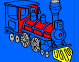 Desenho Comboio pintado por daniel
