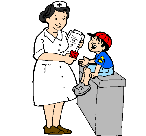 Desenho de Enfermeira e menino pintado e colorido por Usuário não  registrado o dia 09 de Março do 2011
