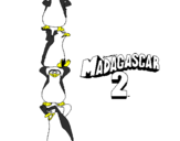 Desenho Madagascar 2 Pingüinos pintado por lucas