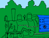 Desenho Locomotiva  pintado por jose
