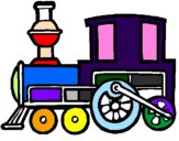 Desenho Comboio pintado por cris