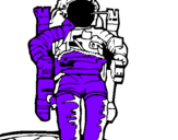 Desenho Astronauta pintado por o mais feio do mundo