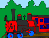 Desenho Locomotiva  pintado por Damerson