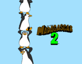 Desenho Madagascar 2 Pingüinos pintado por fofinha