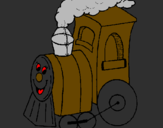 Desenho Comboio pintado por filipe