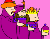 Desenho Os Reis Magos 3 pintado por Larissa