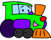 Desenho Comboio pintado por dada