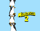 Desenho Madagascar 2 Pingüinos pintado por gugu
