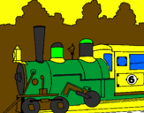 Desenho Locomotiva  pintado por CAUE MENDES