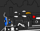Desenho Locomotiva  pintado por PEDRO
