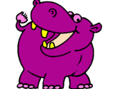 Desenho Hipopótamo pintado por Hipopótamo