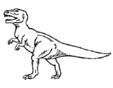 Desenho Tiranossaurus Rex pintado por trex